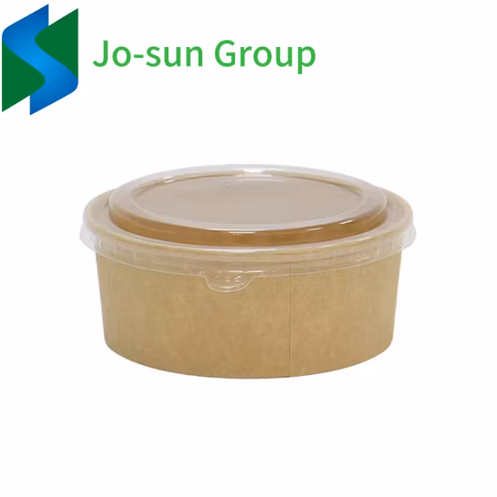 Eco Friendly Disposable Kraft Paper Fruit Salad Food Bowl