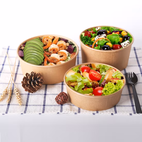 Ensaladera de Papel con Tapa 500ml